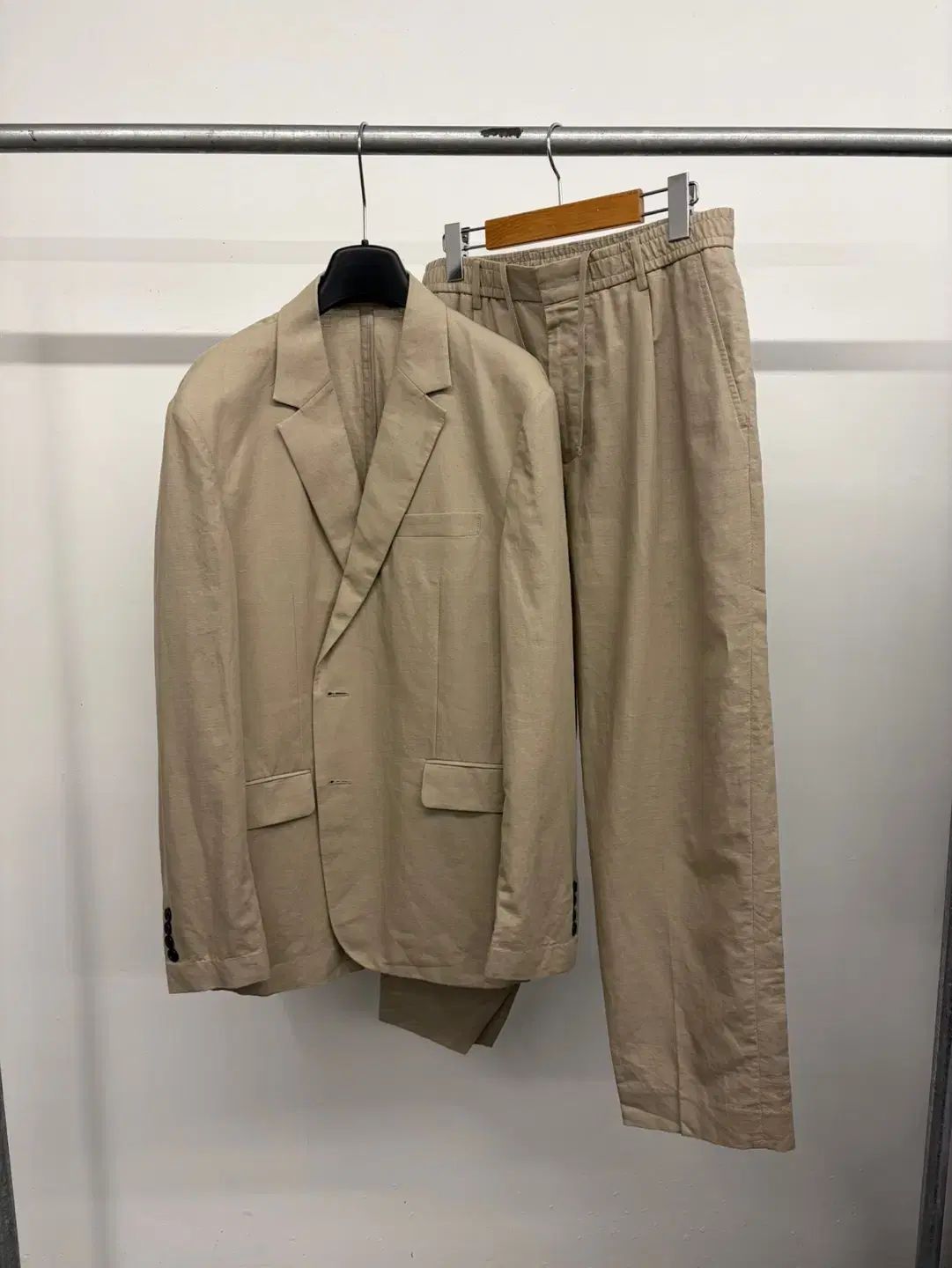 (100-105 32) メンズ CONCEPTS1ONE コットン リネン スーツ セットアップ