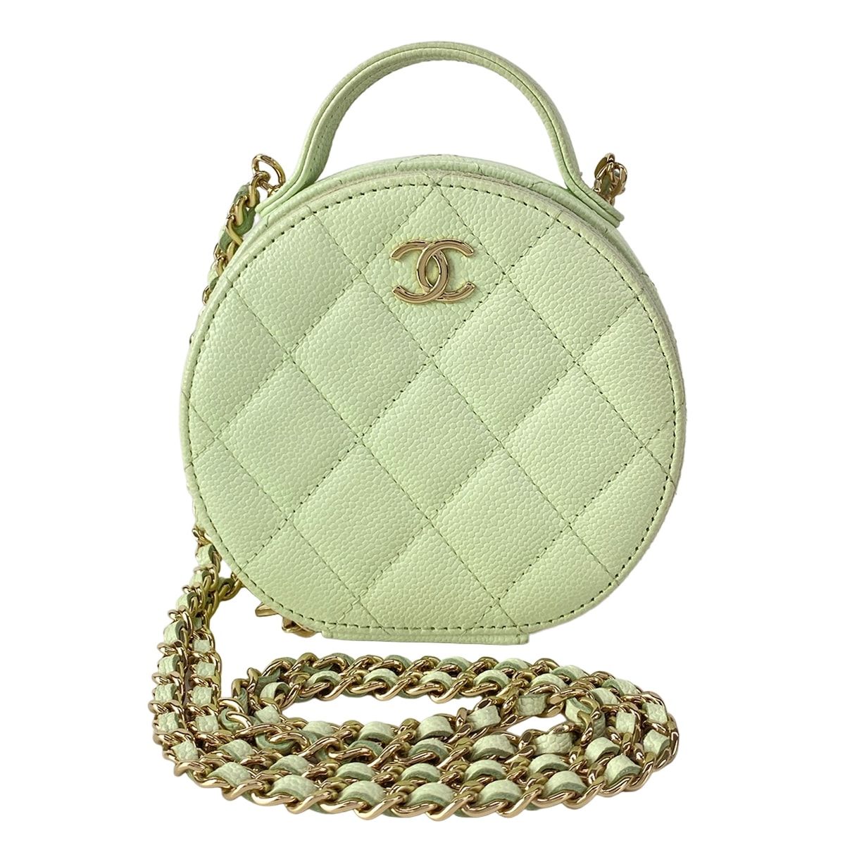 CHANEL(シャネル) ショルダーバッグ マトラッセ/スモールバニティケース AP2502 ライトグリーン 159,300円