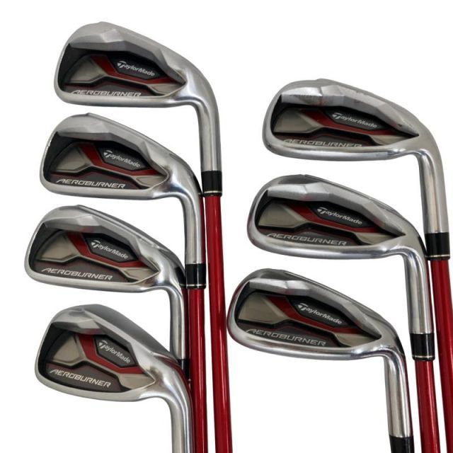 【中古】 テーラーメイド AERO BURNER 8S アイアンセット IR TM7-415 (フレックスR) メンズ 男性用 右利き 右用 Cランク ゴルフクラブ
