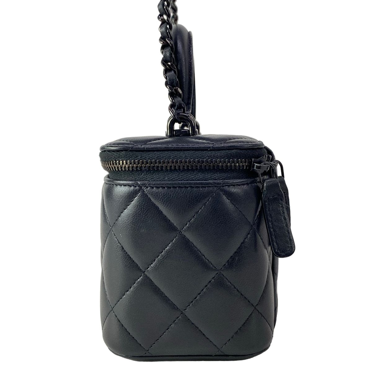 シャネル バニティバッグ ヴァニティケース/マトラッセ AP2199 黒 2WAY