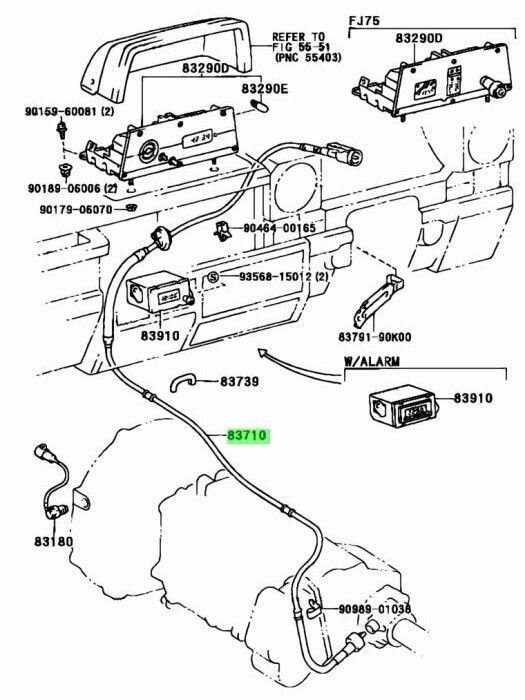 トヨタ 純正品 70系 ランドクルーザー ランクル KZJ71W KZJ78W スピードメーターケーブル ASSY No.1 Speed Meter Cable トヨタ 純正品 70系 ランドクルーザー ランクル KZJ71W KZJ78W スピードメーターケーブル ASSY No.1 Speed Meter Cable
