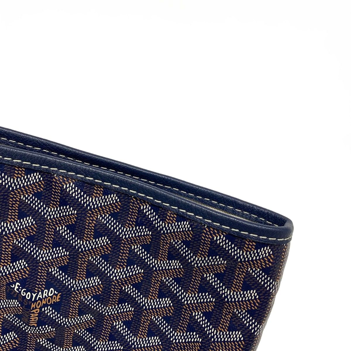 GOYARD(ゴヤール) トートバッグ サンルイGM ネイビー×白×ベージュ 