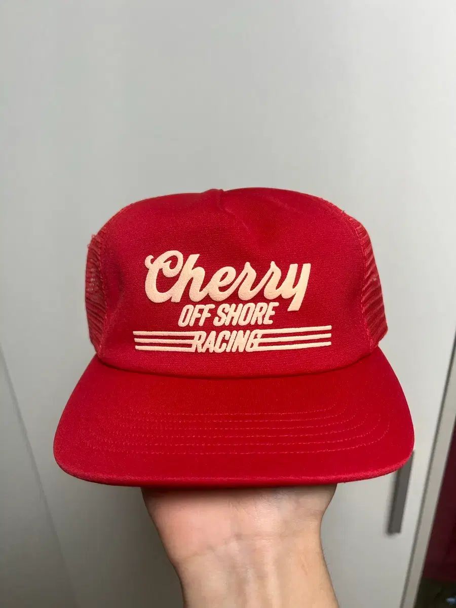 free cherryla メッシュキャップ レッド