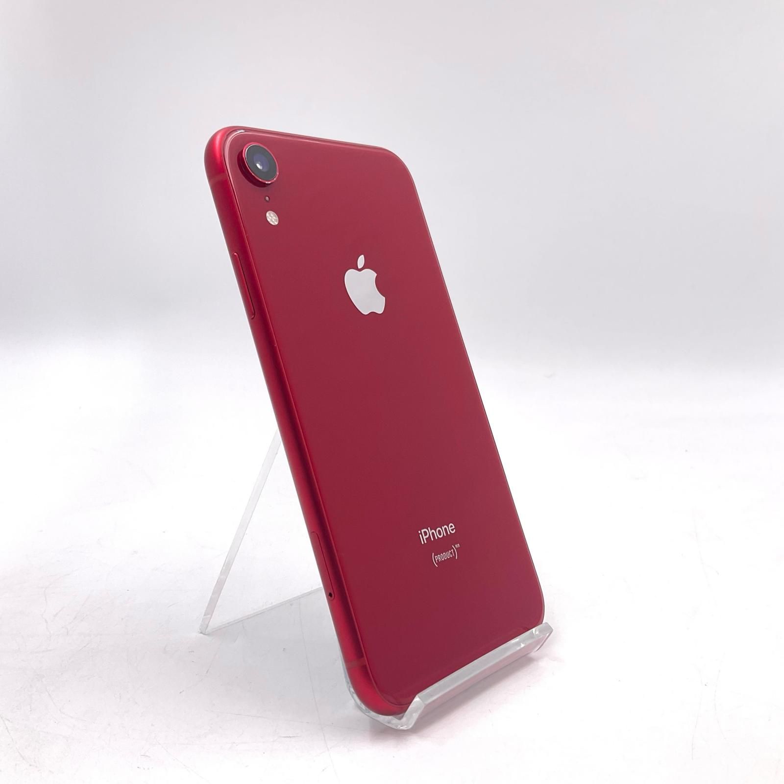 【全額返金保証】【最速発送】 iPhone XR 64GB (PRODUCT)RED au 白ロム 美品 動作確認済 90%