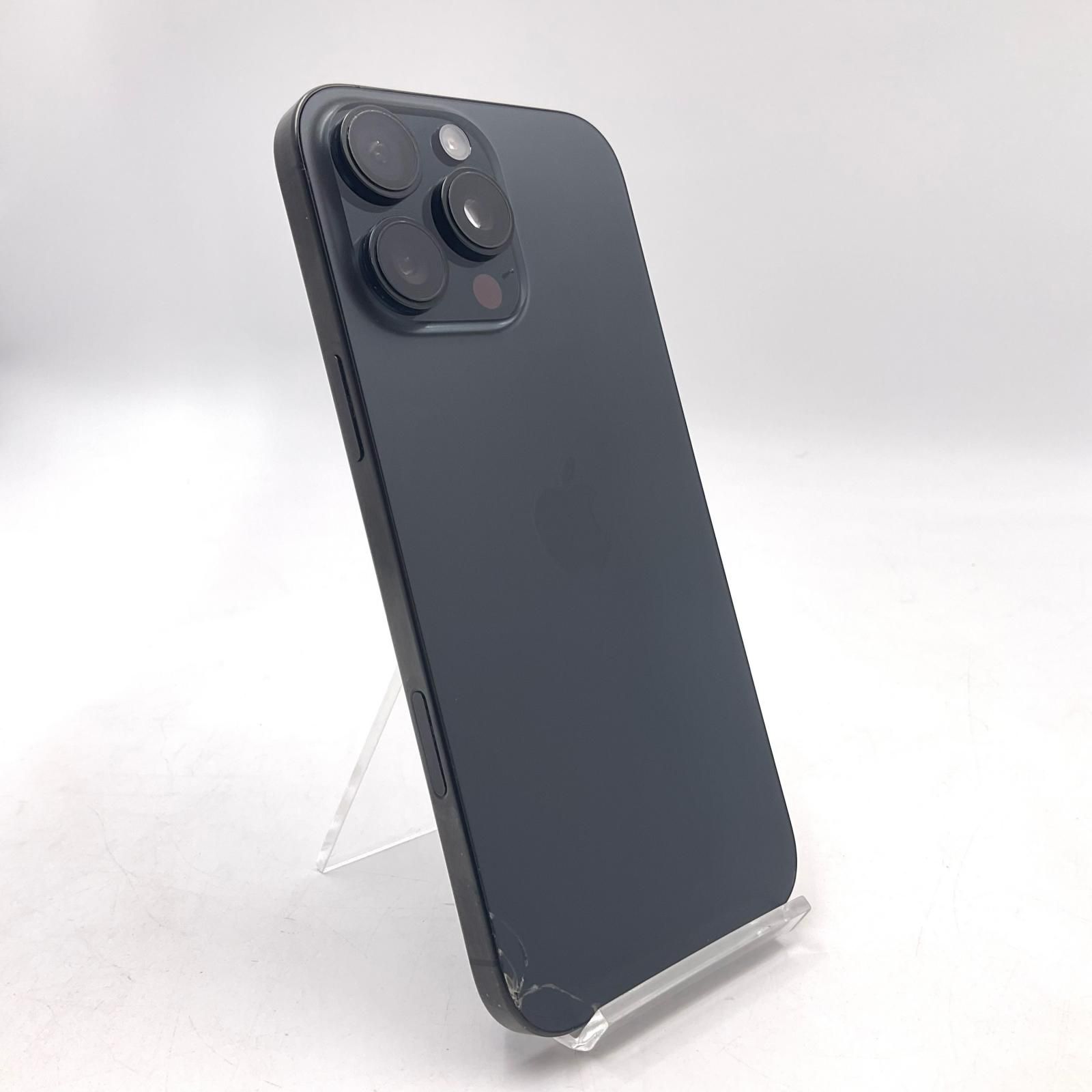 【全額返金保証】【最速発送】 iPhone 16 Pro Max 256GB ブラックチタニウム Softbank SIMフリー 白ロム 動作確認済 91%