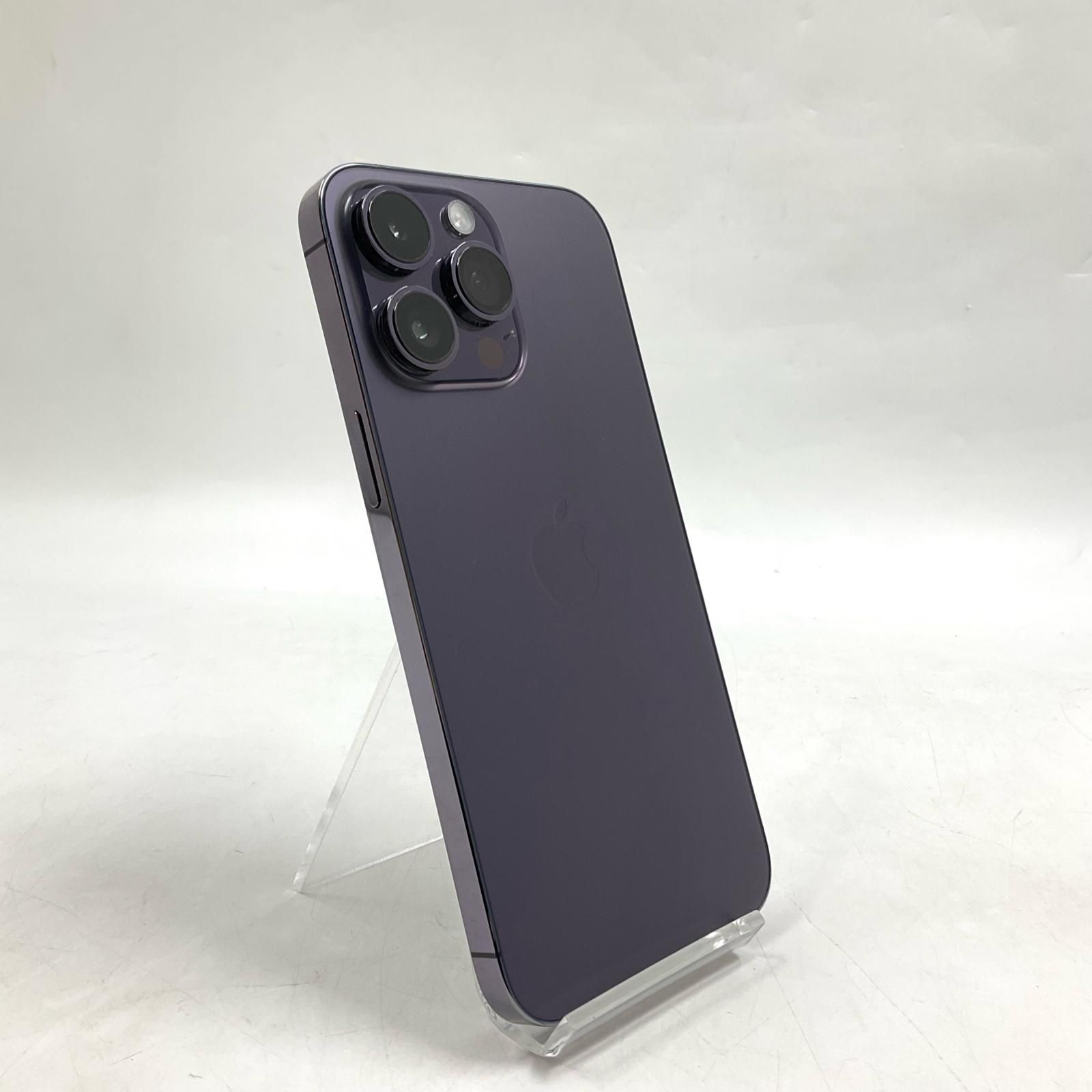 【全額返金保証】【最速発送】 iPhone 14 Pro Max 128GB ディープパープル au SIMフリー 白ロム 動作確認済 76%