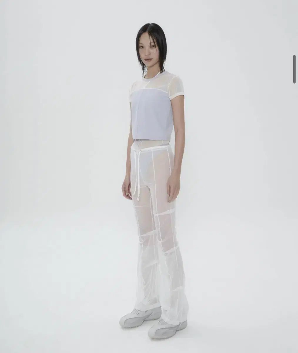 オホス Half Sheer Jersey T / Grey
