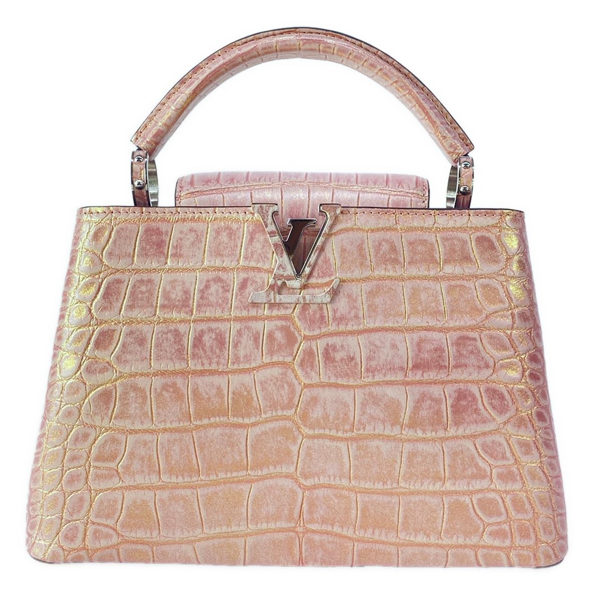 LOUIS VUITTON(ルイヴィトン) ハンドバッグ カプシーヌ美品 カプシーヌBB ピンク ラメ