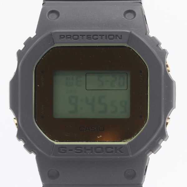 良品 稼働 カシオ Gショック DW-5600BBMB QZ ミラー イエロー デジタル文字盤 メンズ腕時計 0594000 5ERT KZK ABC23317