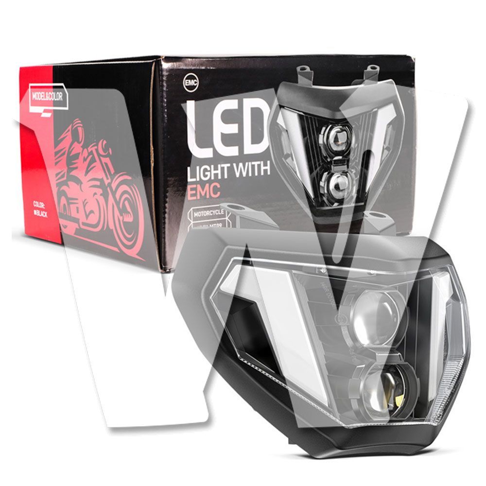 【EMARK認証】 ヤマハ MT09 FZ09 2014-2016 対応 LEDヘッドライト 60W 大光量 近光3300LM 遠光7000LM 50000時間 寿命 IP68