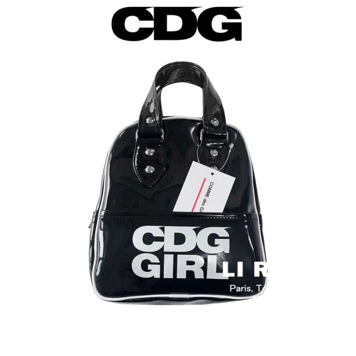 COMME des GARCONS コム・デ・ギャルソン ガール エナメル トートバッグ 26,554円