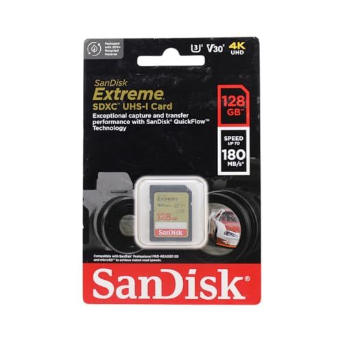 SanDisk (サンディスク) 128GB Extreme (エクストリーム) SDXC UHS-I メモリーカード - C10/U3/V30/4K/UHD　SDカード - SDSDXVA-128G-GNCIN(沖縄・離島の方発送不可）) f467573b