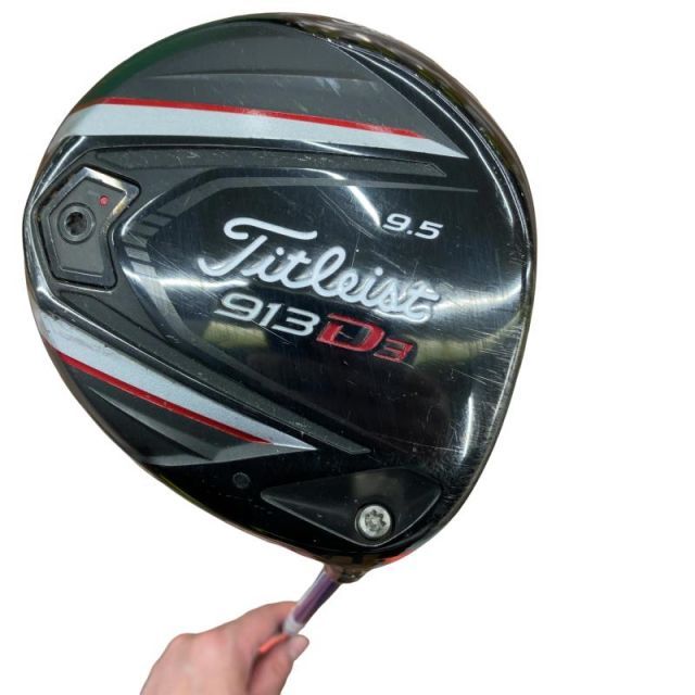 【中古】 タイトリスト 913 D3 9.5° ドライバー DR 純正特注シャフト (フレックスX) メンズ 男性用 右利き 右用 Dランク ゴルフクラブ