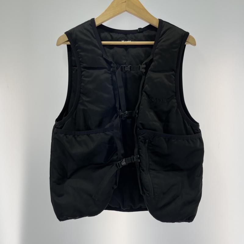 【中古】X-LARGE 19AW PUFF UTILITY VEST サイズS 01194505 ブラック エクストララージ 中綿ベスト[19]