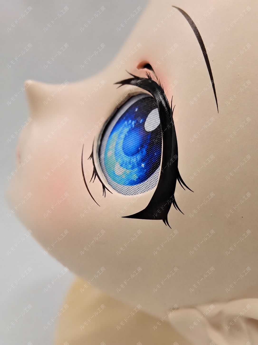 キグルミマスク レム 風 Re:Zero 風 メイド衣装フルセット 半頭
