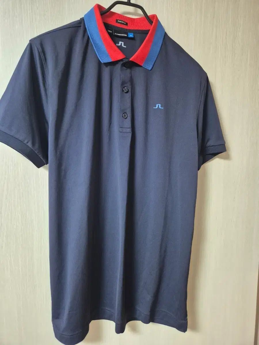 J.リンドバーグ ネイビー メンズ ポロTシャツ ゴルフウェア large