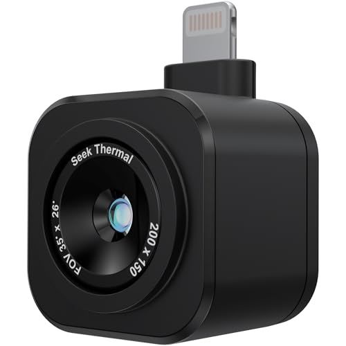 シークサーマル Nano ナノ 超小型 赤外線カメラ サーマルカメラ サーマルイメージングカメラ スマートフォン用 (Nano200 iPhone14以前のLightning)/ dee2609d