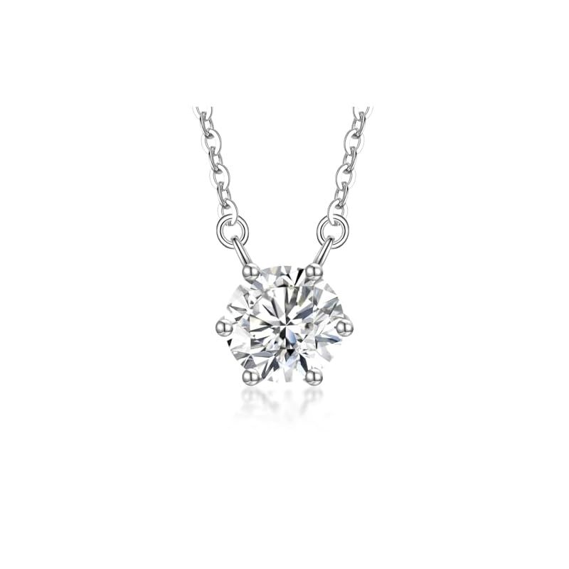 [Puliyunxiang] ネックレス レディース母の日プレゼント シルバーS925金属アレルギー対応ネックレスパール、四つ葉のクローバー、誕生石ジュエリーペンダント上品 華奢アクセサリー女性の誕生日 記念日 調節可能チェーンBOX付き ?