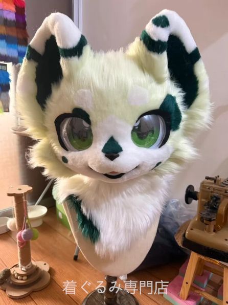 犬　猫　着ぐるみ ヘッド全頭　ヘッド ケモノ ファースーツ ぬいぐるみ コスプレ コスチューム Kurumi 一点物 C54