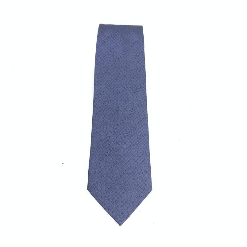 【中古】LOUIS VUITTON クラヴァットLV モノグラム ディスクリート ネクタイ 青 ルイヴィトン[92][240092333905] 中古】LOUIS VUITTON クラヴァットLV モノグラム ディスクリート