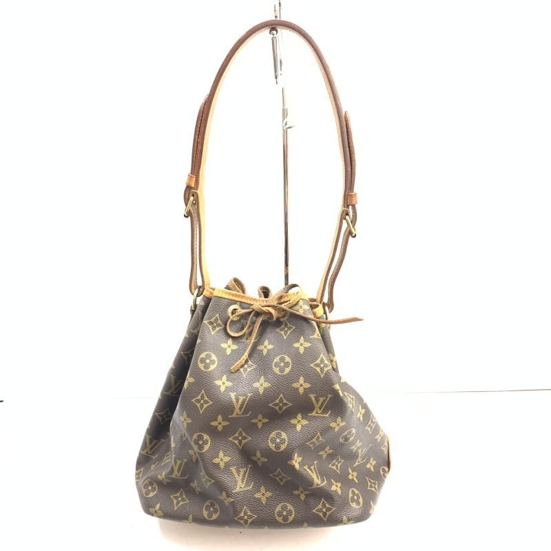 【中古】LOUIS VUITTON モノグラム プチ・ノエ LOUIS VUITTON M42226 ▲紐ちぎれ[92]