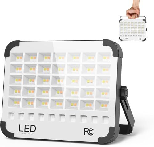 【業界登場・LED強化版】TANKAO 投光器 充電式 作業灯 300W 26000lm 屋外 超高輝 ワークライト ledライト 26000mAh大容量電池 残量表示 5種類点灯モード 最強 便携式 太陽光発電 明るさ 磁気設計 カメラ用穴 e619ed3f