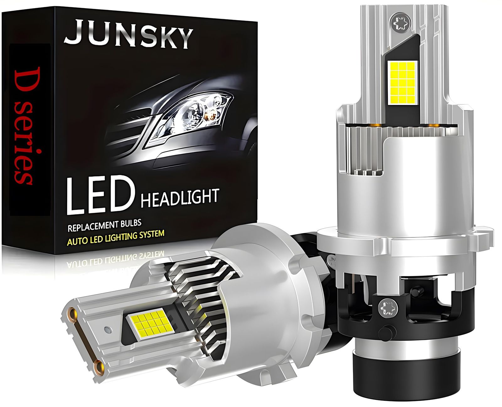 ヘッドライト LED D2 D2R/S ポン付け 正真正銘 爆光 12600lm 純正サイズ対応 配線レス 爆光モデル LEDバルブ 車検対応 DC12-28V 2個入りセット (D2R/S)