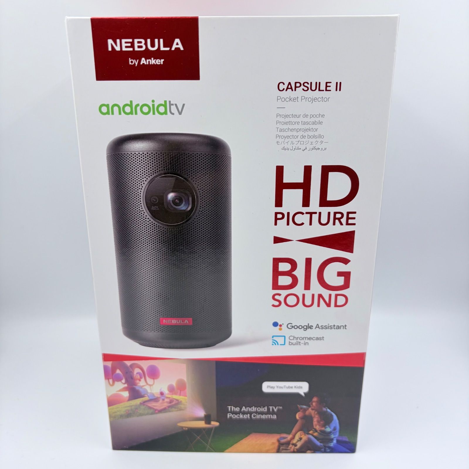 極美品】ANKER Nebula Capsule Ⅱ D2421N11 ブラック モバイル 