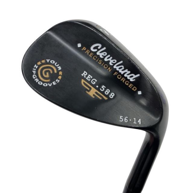 【中古】 クリーブランド Cleveland 588 ブラックパール TOUR ZIP GROOVES 56°/14° USA ウェッジ WG TOUR CONCEPT (フレックスその他) メンズ 男性用 右利き 右用 Cランク ゴルフクラブ
