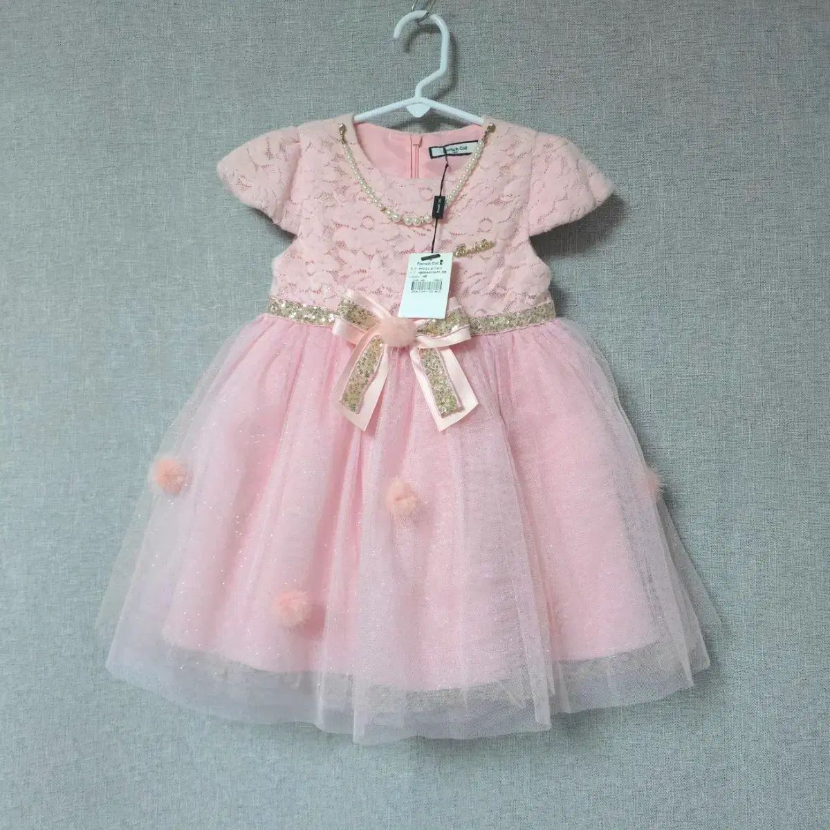 105)フレンチキャット ピンク レース チュチュドレス