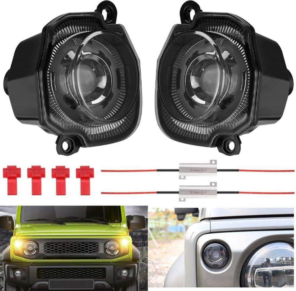 hotimp® SUZUKI スズキ 互換品 ジムニー JB64 ジムニーシエラ JB74 LED フロント ウインカー スモークランプ仕様 デイライト機能付 ハイフラ防止抵抗付属 カラー画像による取付説明書付 【安心の国内企業】