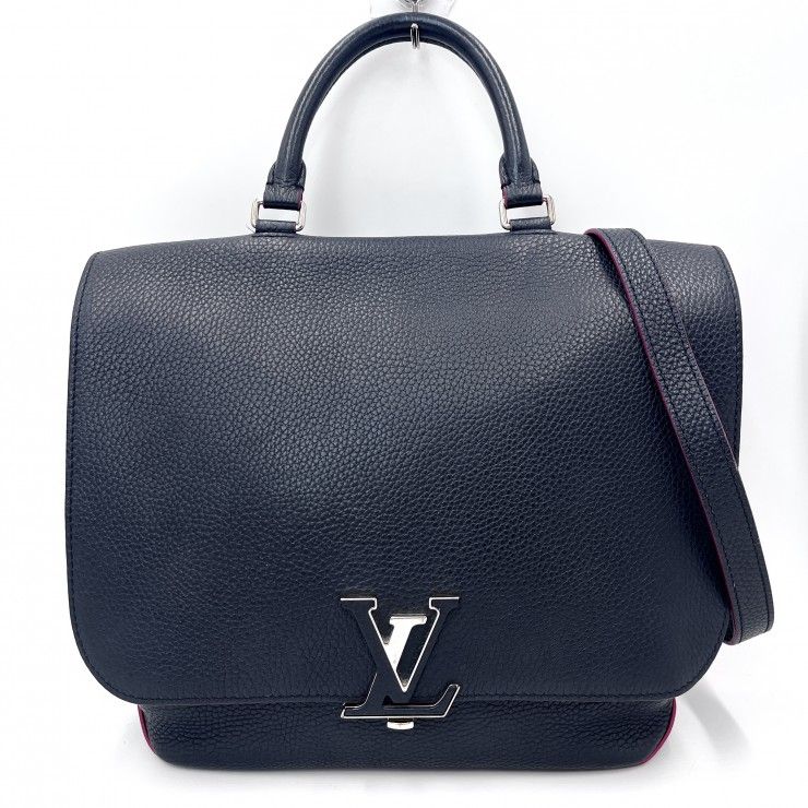LOUIS VUITTON（ルイヴィトン）ヴォルタ 2WAYハンドバッグ ショルダーバッグ トリヨンレザー ネイビー シルバー金具 M50251【中古】