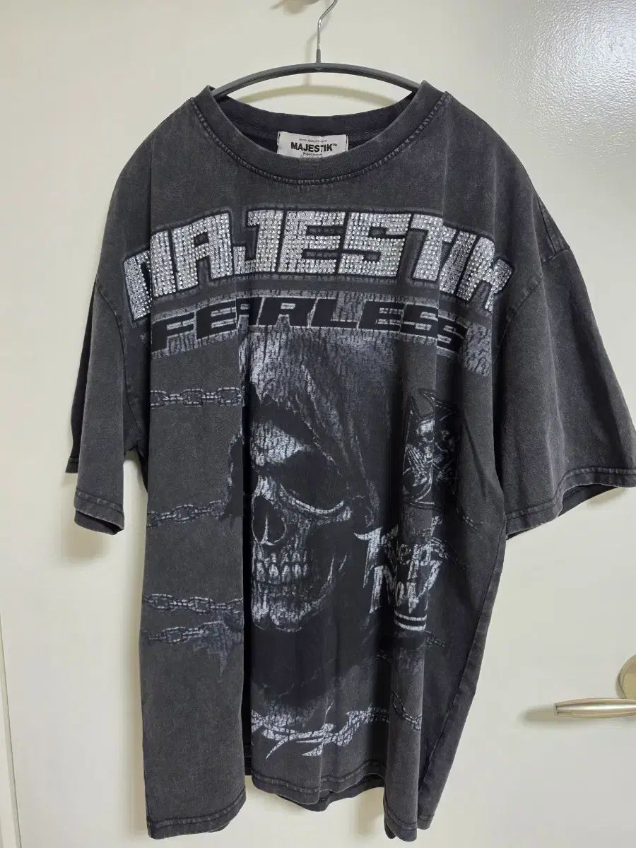 MAJESTIK ドクロ プリンティング 半袖 Tシャツ