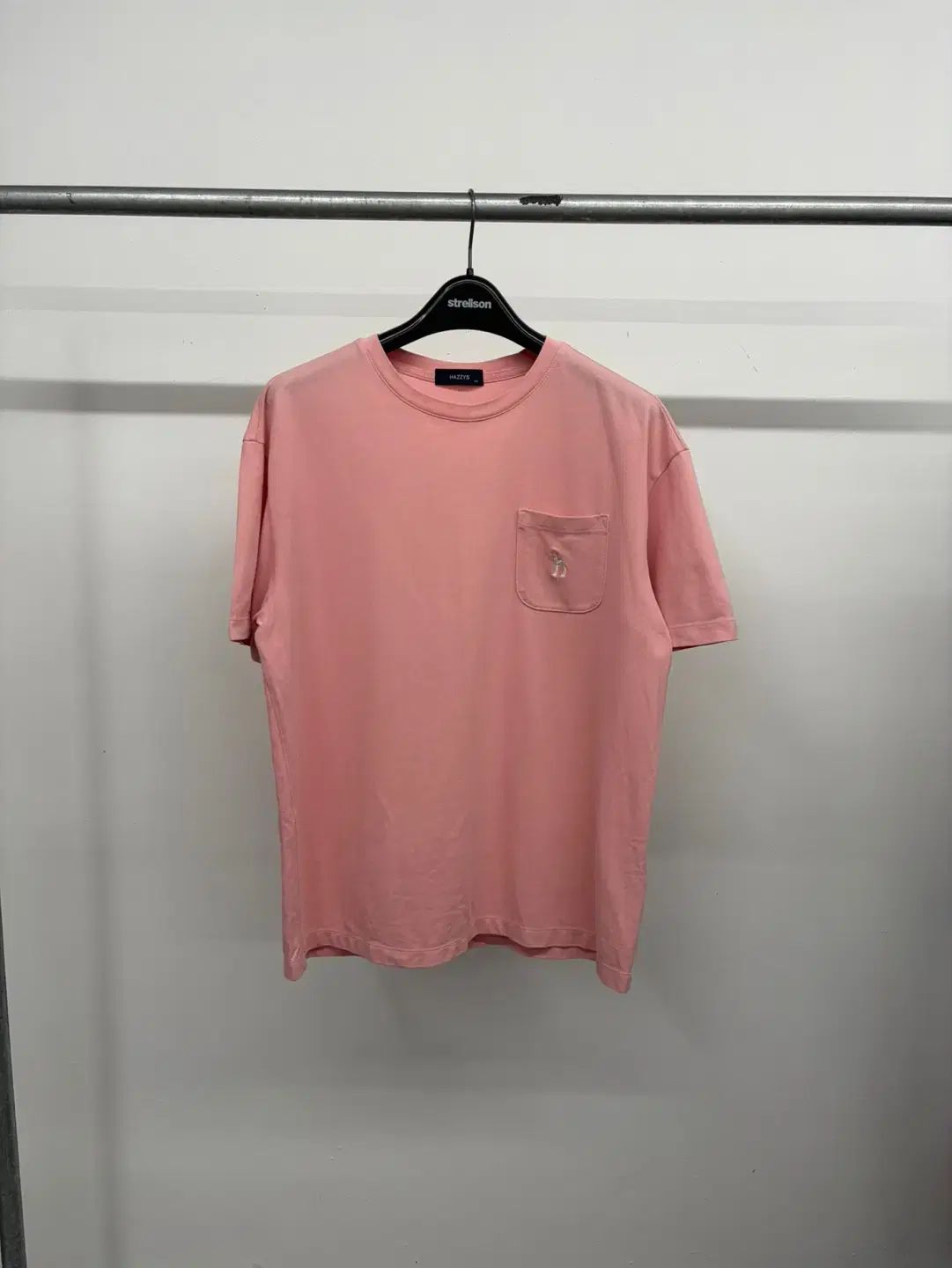 (100-105) メンズ HAZZYS へジス ポケット POINT ポイント コットン 半袖T Tシャツ