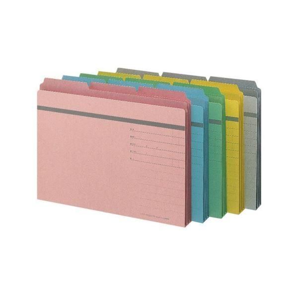 （まとめ）ライオン事務器 3カットフォルダーA4ピッタリサイズ 灰 No.443-30P 1パック(30冊) 〔×3セット〕