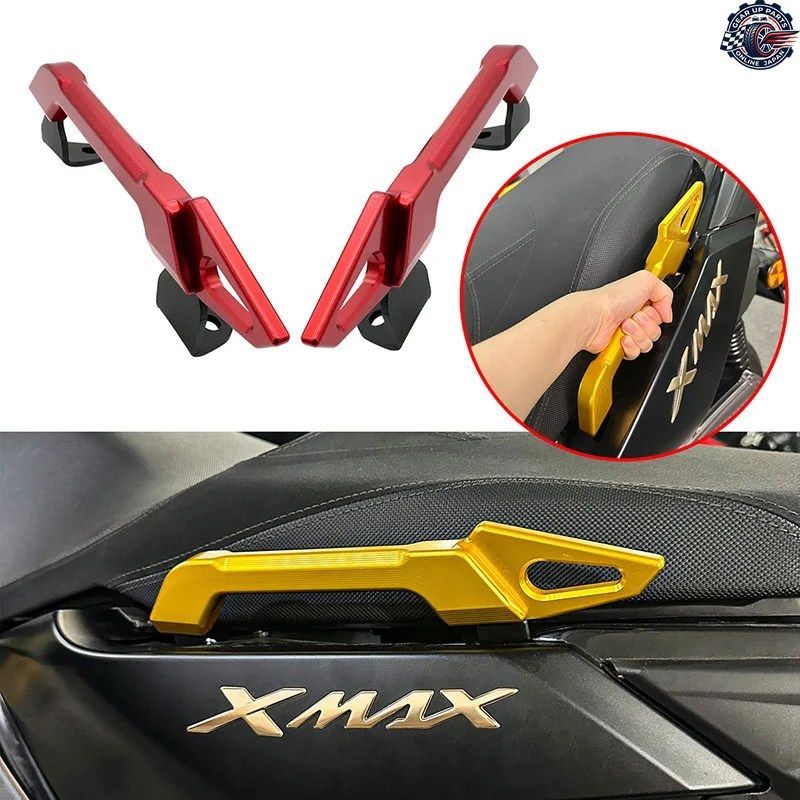 ヤマハ XMAX 125 300 250 400 リアグラブバー 2017-2024 V1/V2 パッセンジャーシートハンドルブラケット オートバイ安全