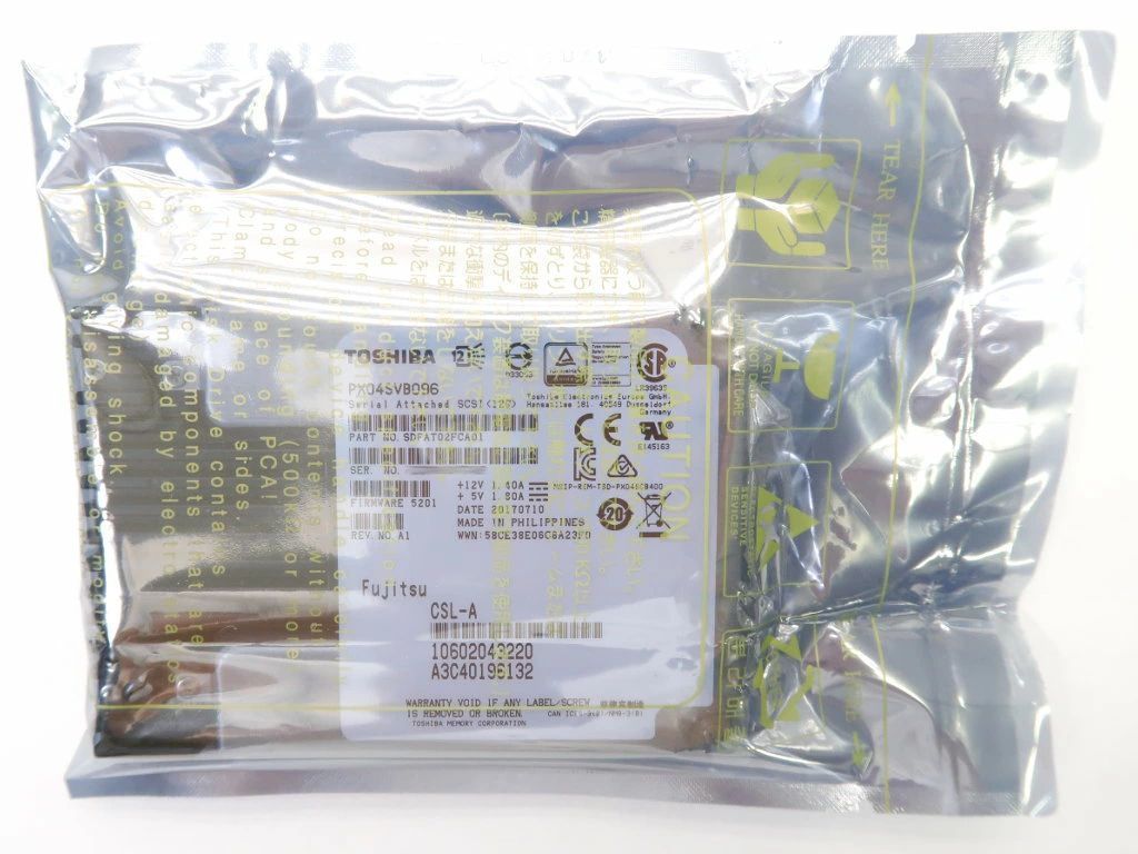 TOSHIBA 3DWPD PX04SVB096 960GB MLC SSD 2.5インチ SAS3.0 12Gb/s 新品未開封 高耐久モデル 【新品】【20190731】