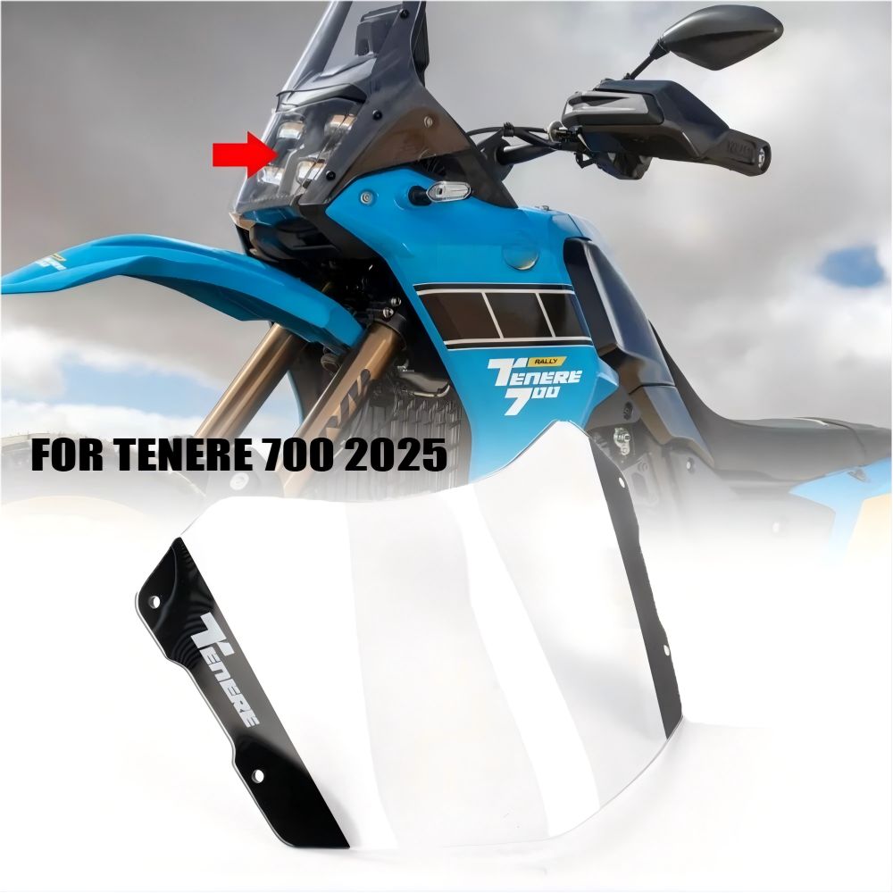 【送料無料】ヤマハ(Yamaha) Tenere700/T7(2025)用ヘッドライトプロテクター(カバー) アクリル製クリア/スモーク 耐衝撃・傷防止・UVカット 視界確保 簡単取付 ドレスアップ効果抜群 ツーリング快適 高耐久
