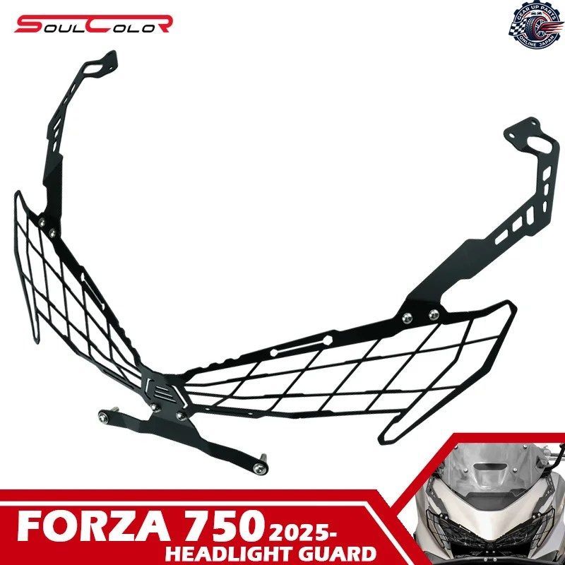 オートバイ用ヘッドライトプロテクターカバー ヘッドライトガードグリル ホンダ FORZA 750 2025 2026 FORZA750 FORZA 750 25 26 FORZA750