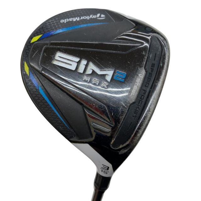 【中古】 テーラーメイド SIM2 MAX 3W フェアウェイウッド FW 純正特注シャフト (フレックスX) メンズ 男性用 右利き 右用 Cランク ゴルフクラブ