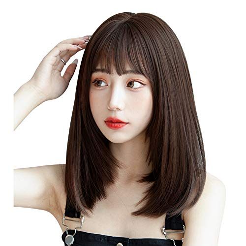 ウィッグ Candybay フルウィッグ ナチュラルwig 原宿 女性 普段使い セミロング ストレートレディス かつら 小顔 耐熱pms 447e967e