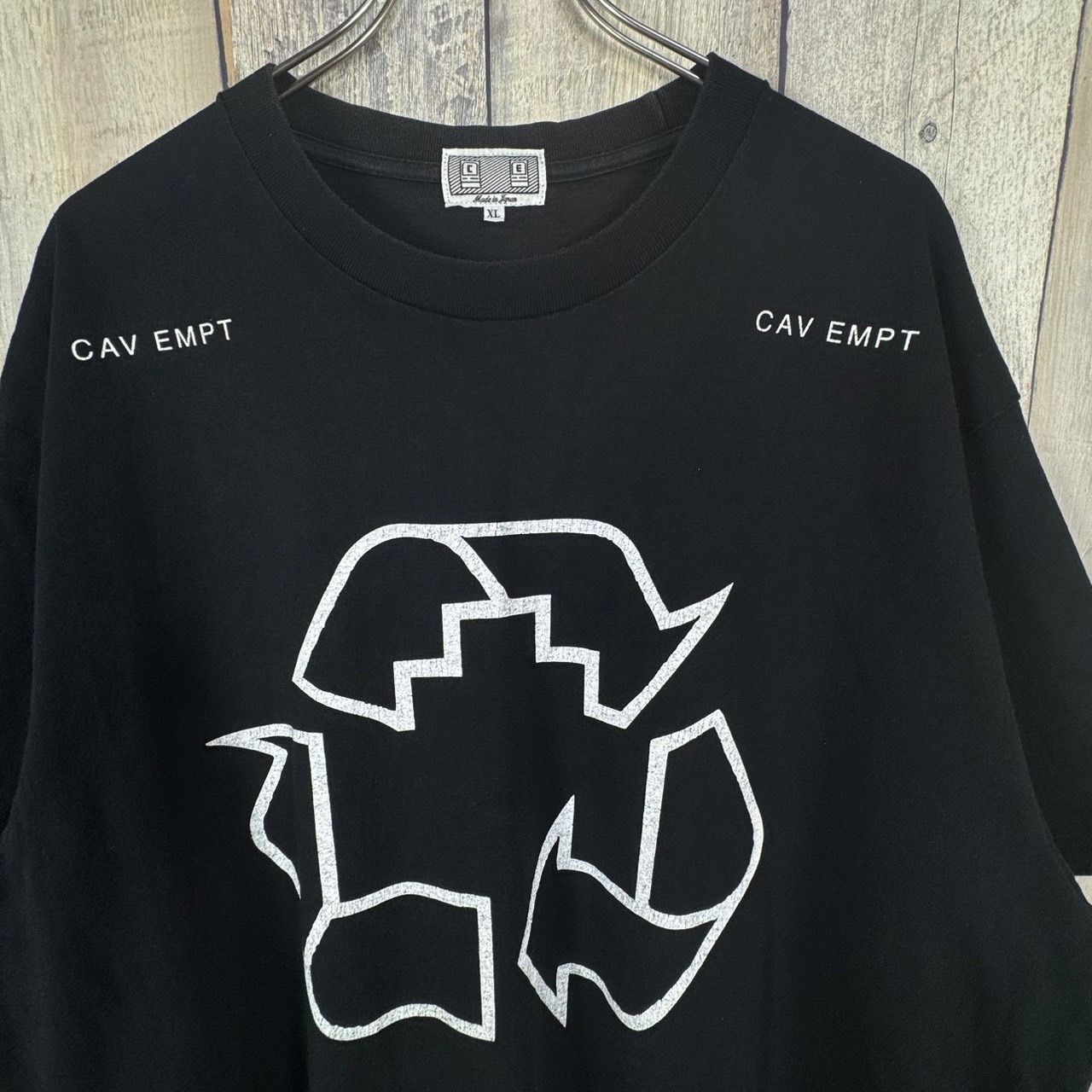 C.E シーイー CAV EMPT ブラック 日本製 半袖 Tシャツ tee メンズ XL 