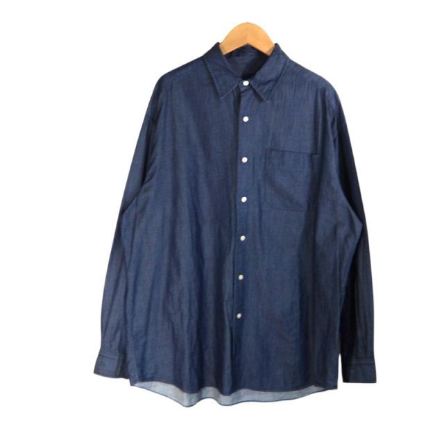 PORTER CLASSIC LIGHTWEIGHT DENIM L/S SHIRT サイズM ポータークラシック ライトウェイト デニム ロングスリーブ シャツ トップス 大名店
