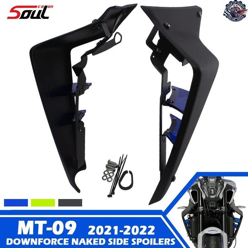 モーターサイクルスポーツ ダウンフォース ネイキッド サイドスポイラー エアロダイナミックウィングディフレクター ヤマハ MT-09 SP 2021