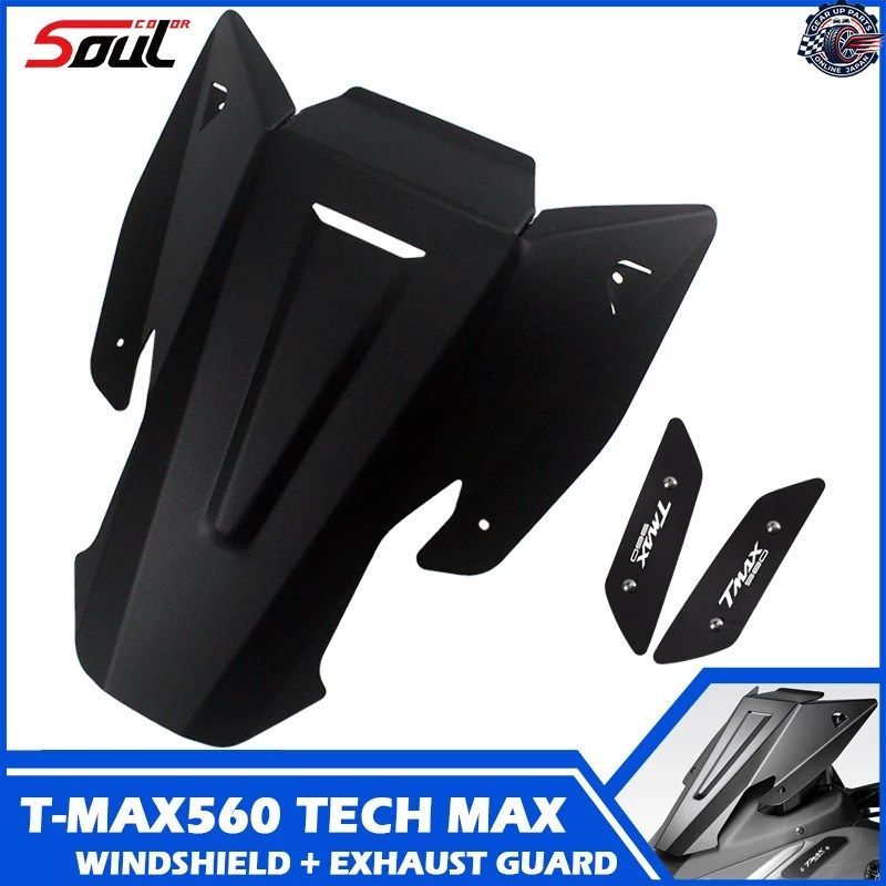 アルミ製ウインドシールドバイザー ウインドスクリーンミラーカバー T-MAX 560 TECH MAX 2022 - 25 TMAX560 22 23