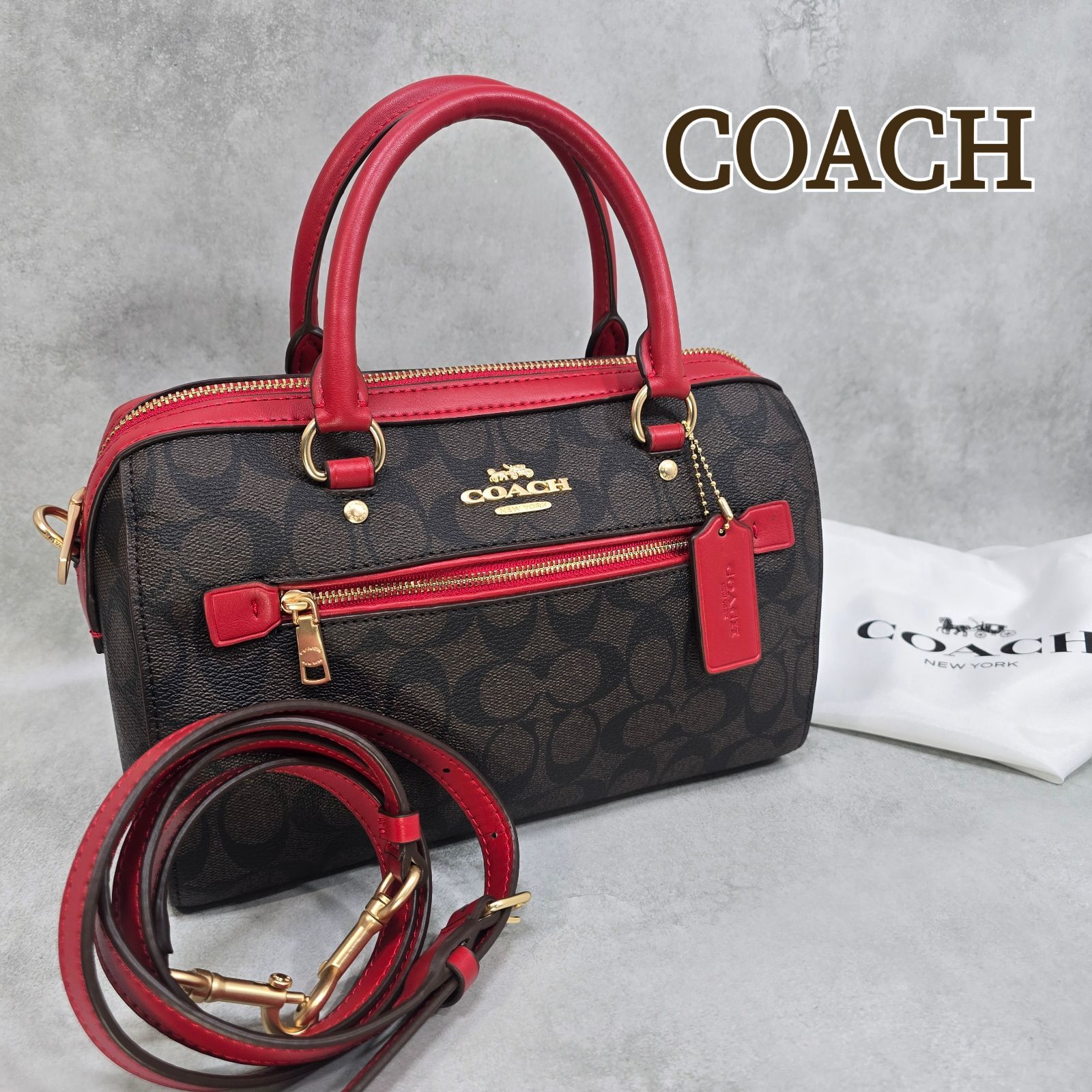 レディース 【新品未使用】COACH コーチ シグネチャー 2WAYバッグ