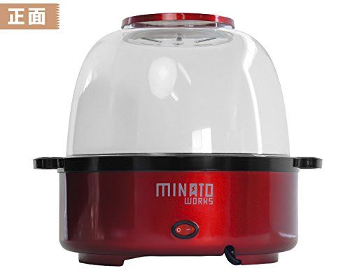 ミナトワークス ポップコーンメーカー POP-601 (レッド) 容量6L 家庭用