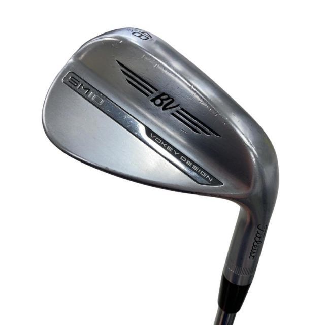 【中古】 タイトリスト VOKEY SPIN MILLED SM10 ツアークロム 48°/10°F ウェッジ WG 純正特注シャフト (フレックスS) メンズ 男性用 右利き 右用 Cランク ゴルフクラブ