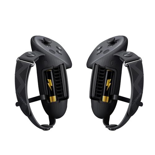 AMVR quest 3s /quest 3に対応 コントローラーグリップカバー VRアクセサリー 、バッテリー開口部付き (標準版)/ 23df61db