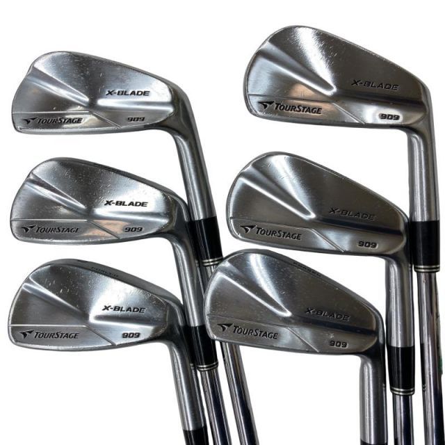 【中古】 ブリヂストン TOURSTAGE X-BLADE 909 6S アイアンセット IR Dynamic Gold (フレックスS) メンズ 男性用 右利き 右用 Dランク ゴルフクラブ